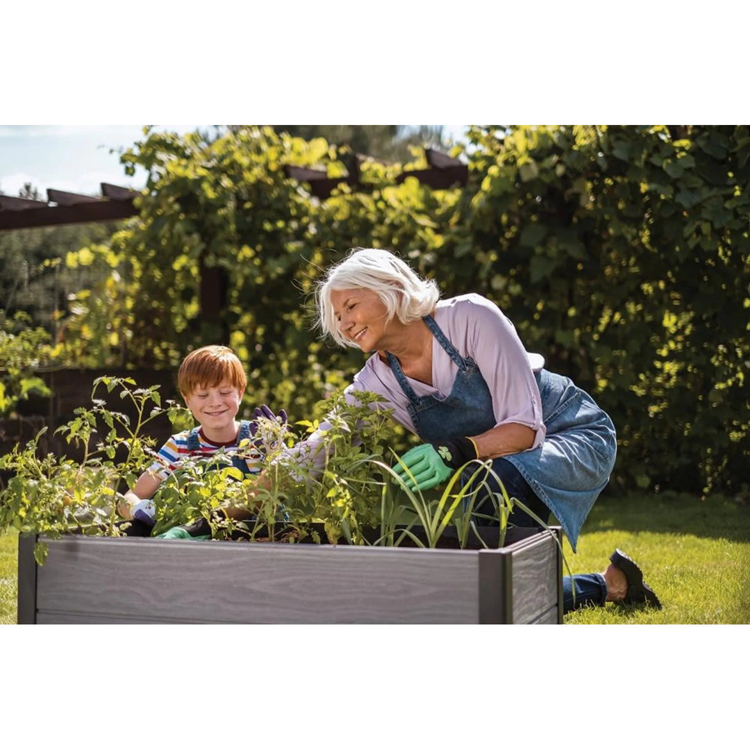 Gartenumrandung Keter Maple, Kunststoff, Farbe grau, Maße 106 x 50 x 32 cm, witterungsbeständig, 249296