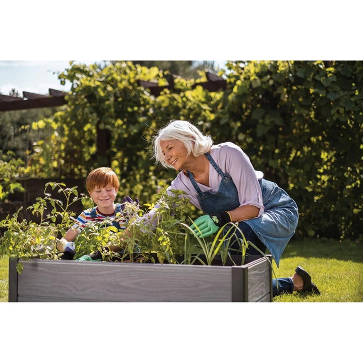 Gartenumrandung Keter Maple, Kunststoff, Farbe grau, Maße 106 x 50 x 32 cm, witterungsbeständig, 249296