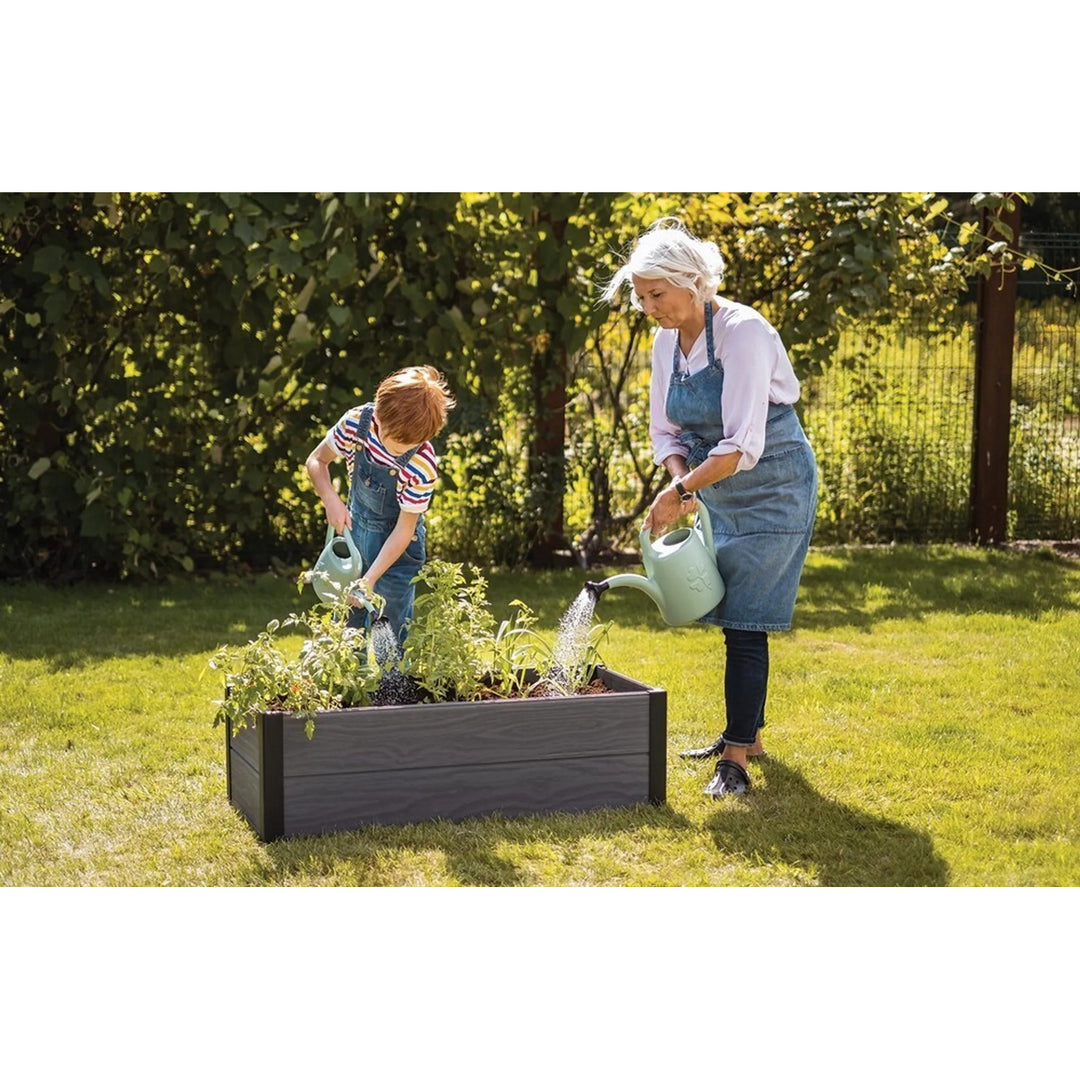 Gartenumrandung Keter Maple, Kunststoff, Farbe grau, Maße 106 x 50 x 32 cm, witterungsbeständig, 249296