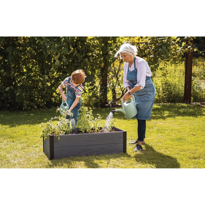 Gartenumrandung Keter Maple, Kunststoff, Farbe grau, Maße 106 x 50 x 32 cm, witterungsbeständig, 249296