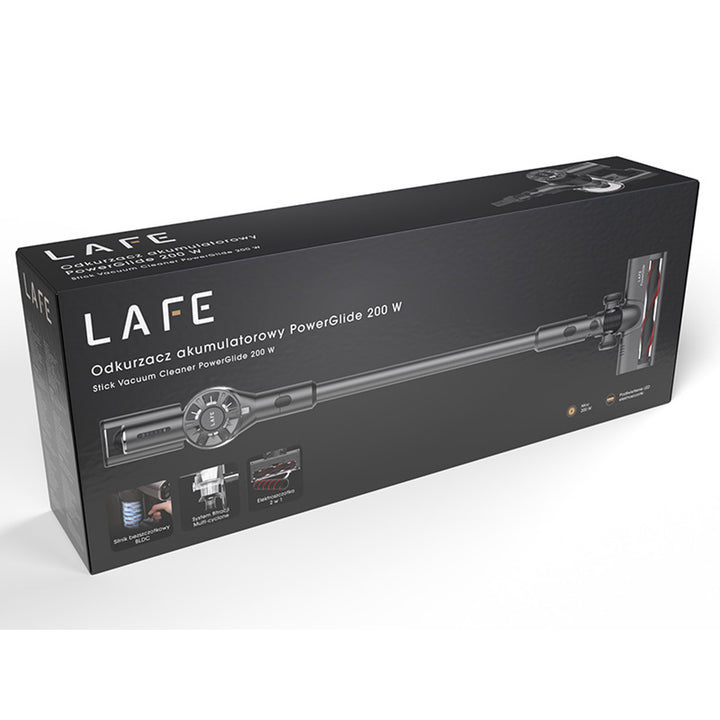 LAFE kabelloser Staubsauger, bürstenloser BLDC-Motor, 2200-mAh-Akku, PowerGlide 200 W