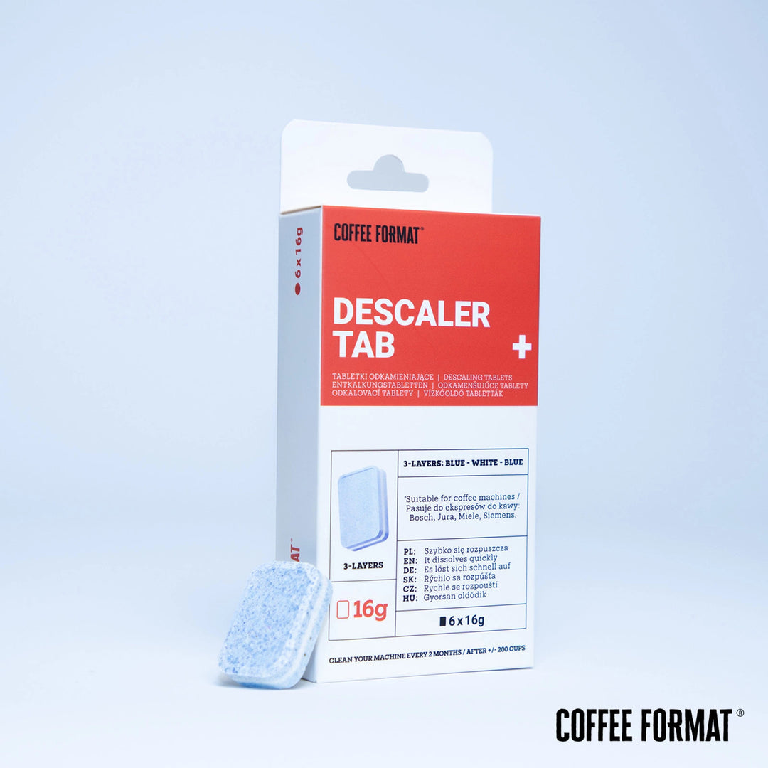 Entkalkungstabletten für Kaffeemaschinen, Coffee Format Descaler Tab+ 6x16g