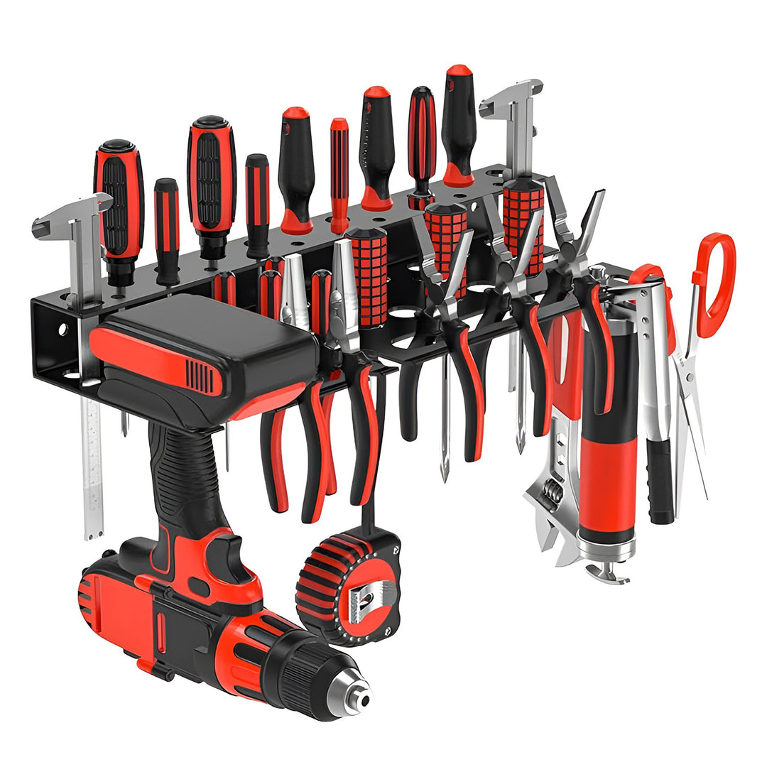 Maclean Wandorganizer / Werkzeugregal, schwarz, Maße 40 x 14,5 x 4,6 cm, max. 30 kg, MC-141