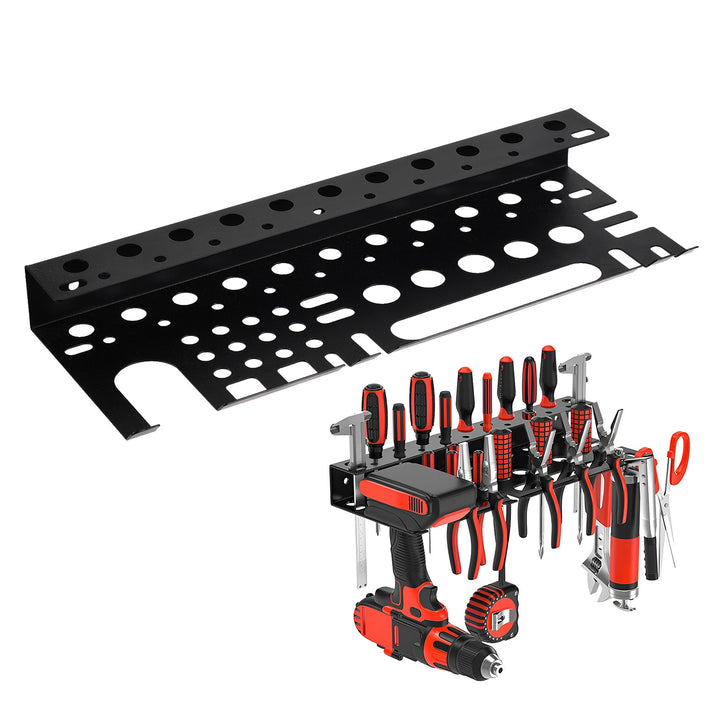 Maclean Wandorganizer / Werkzeugregal, schwarz, Maße 40 x 14,5 x 4,6 cm, max. 30 kg, MC-141