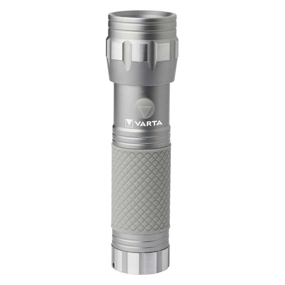 UV-LED-Taschenlampe 15638 aus Aluminium, UV-Wellenlänge 395–400 nm, Multi-LED-Technologie + Varta-Batterien im Lieferumfang enthalten