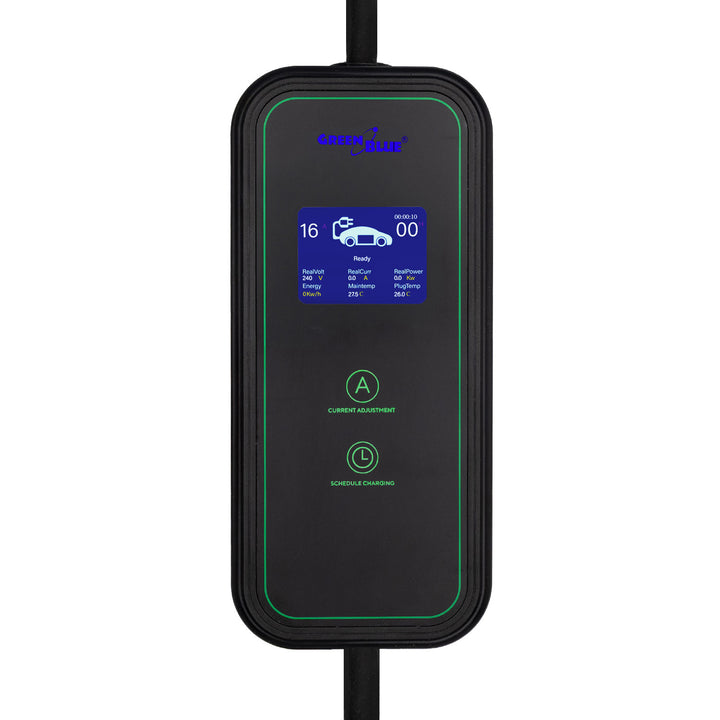 GreenBlue-Ladegerät für Elektrofahrzeuge (EV) und Plug-in-Hybridfahrzeuge (PHEV), tragbar, Typ 2, Kabellänge 6,8 m, IP65, 11 kW, 220–380 V Wechselstrom, 50/60 Hz, 16 A, 3-phasig, GB1100