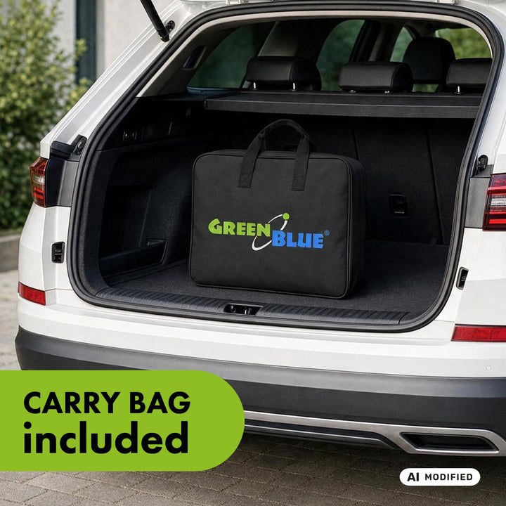 GreenBlue-Ladegerät für Elektrofahrzeuge (EV) und Plug-in-Hybridfahrzeuge (PHEV), tragbar, Typ 2, Kabellänge 6,8 m, IP65, 11 kW, 220–380 V Wechselstrom, 50/60 Hz, 16 A, 3-phasig, GB1100