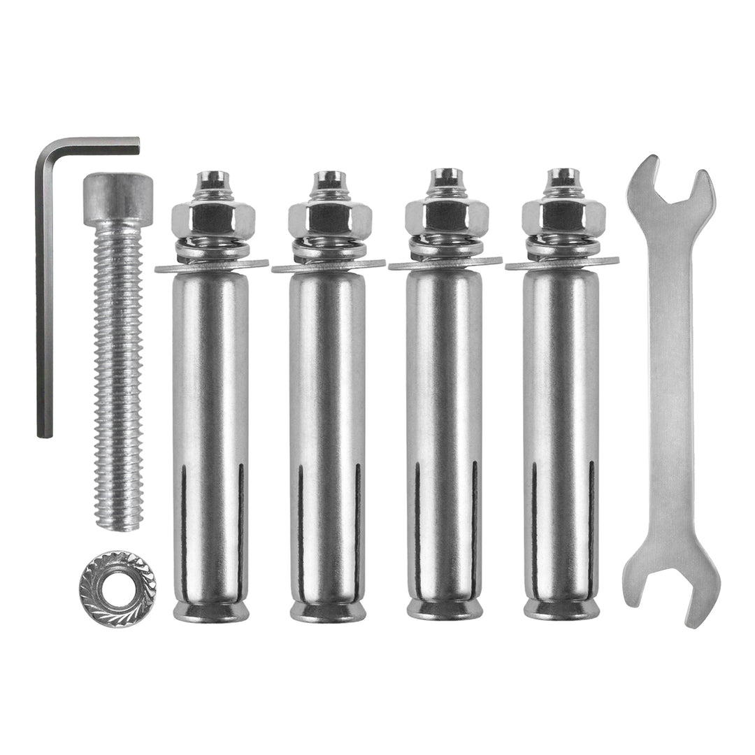 Maclean Fahrrad-Wandhalterung, horizontal, Stahl, max. Belastbarkeit 30 kg, MC-484, 4 Stück
