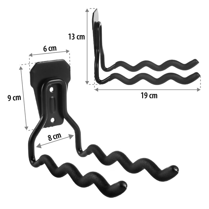 Maclean-Wandhalterung für Werkzeuge, Räder, Leitern, Fahrräder, aus Stahl, max. Belastbarkeit 30 kg, MC-486, 3 Stück
