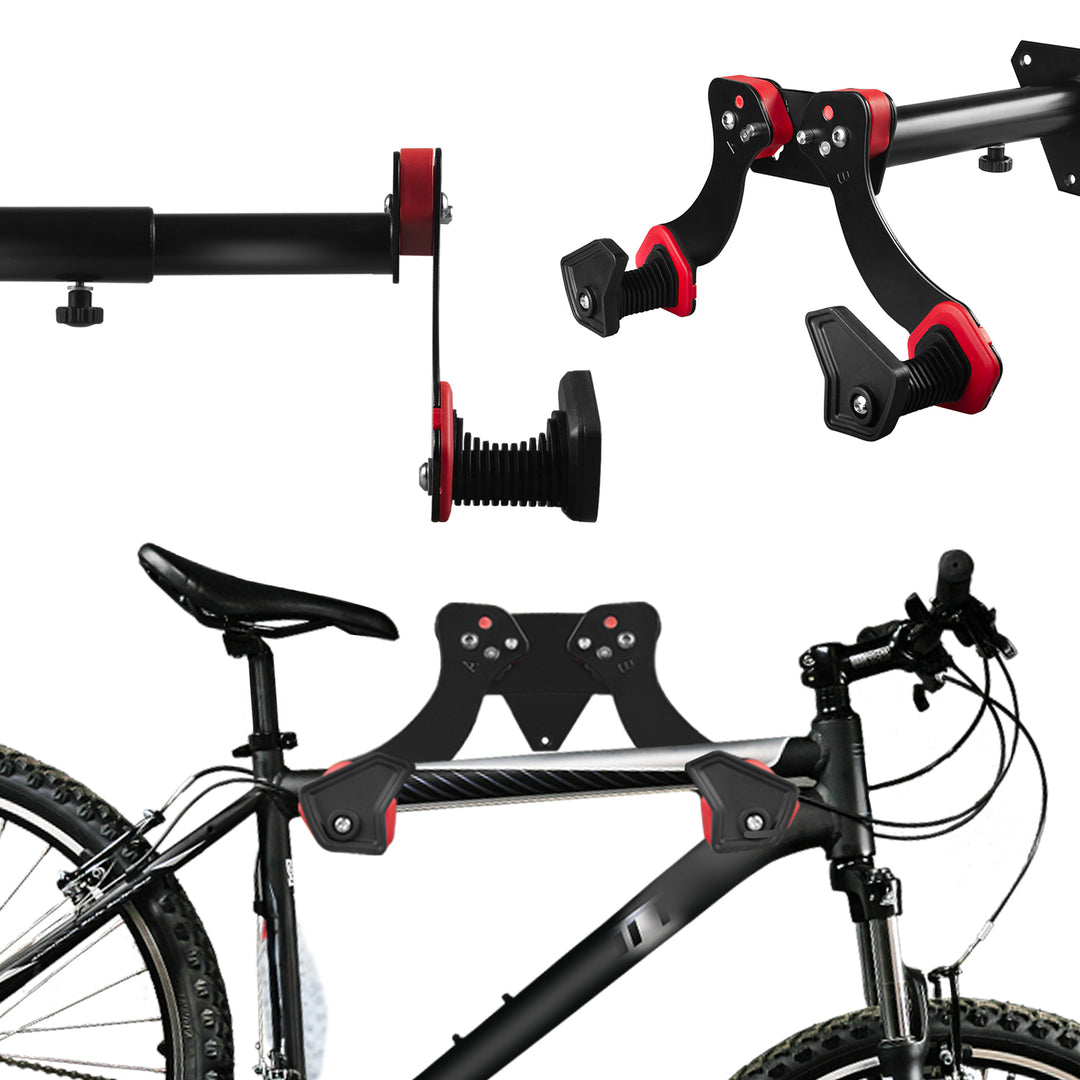 Maclean Fahrrad-Wandhalterung, Stahl, max. Belastbarkeit 30 kg, MC-449, 2 Stück