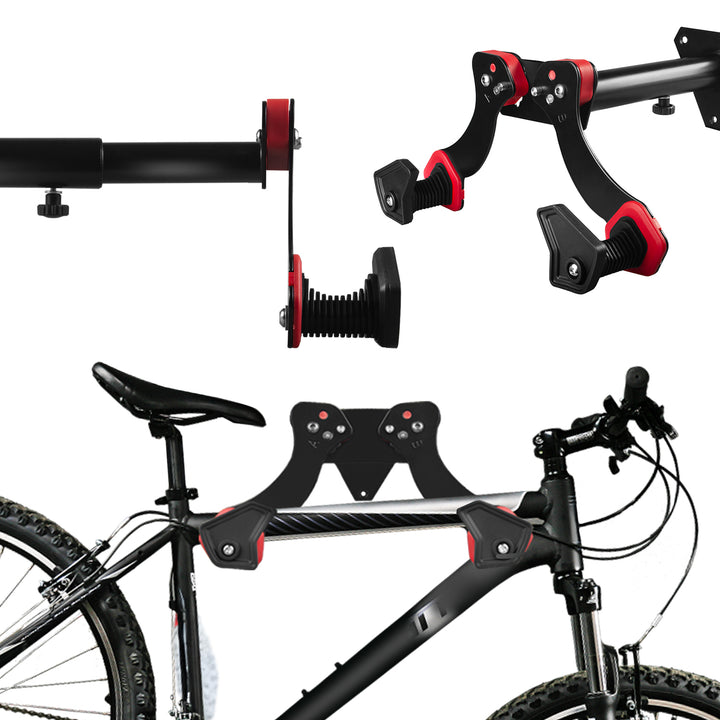 Maclean Fahrrad-Wandhalterung, Stahl, max. Belastbarkeit 30 kg, MC-449, 2 Stück