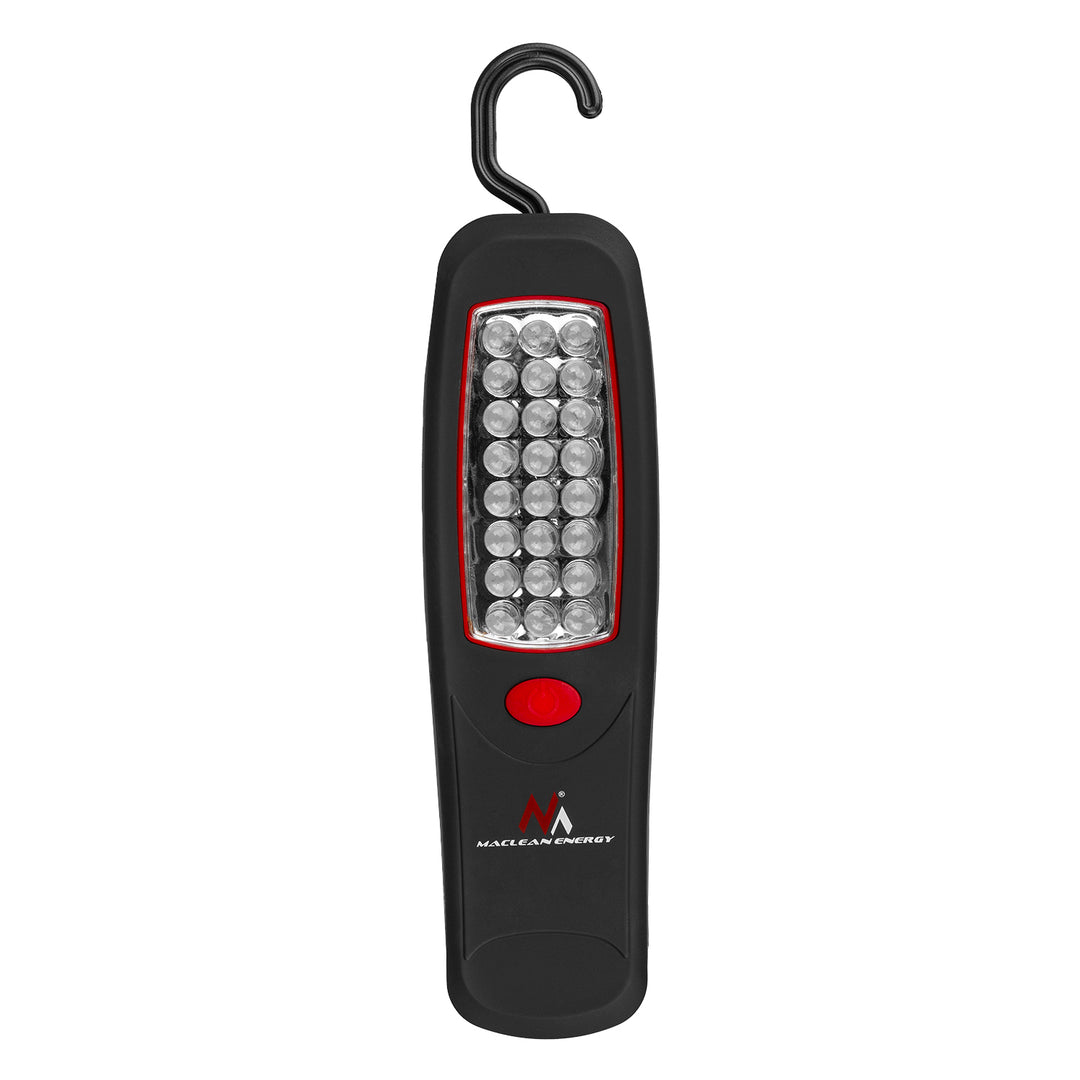 2x Maclean-Werkstattlampe mit 24 LEDs, Magnet, Haken, MCE03 + 6x Batterie R-06 R06 AA LR06 1,5 V VARTA Longlife Power