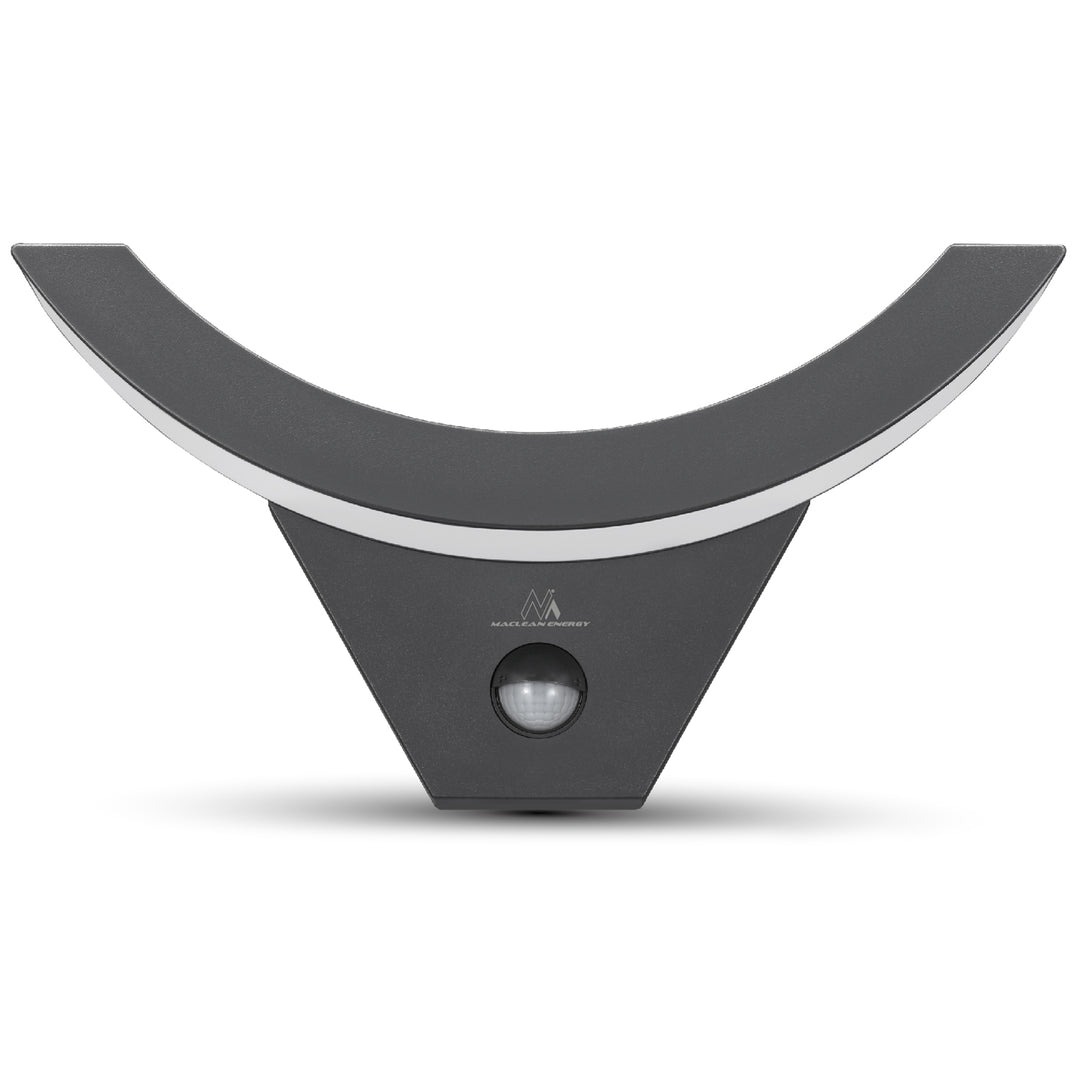 Maclean LED-Leuchte mit Bewegungsmelder, Infrarot-Bewegungsmelder, Farbe: Grau, 10 W, IP54, 800 lm, MCE290 GR, 4 Stück