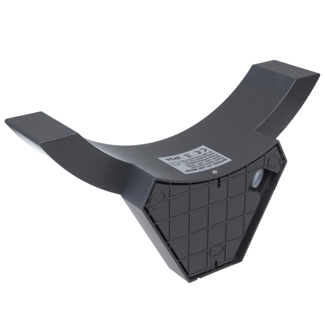 Maclean LED-Leuchte mit Bewegungsmelder, Infrarot-Bewegungsmelder, Farbe: Grau, 10 W, IP54, 800 lm, MCE290 GR, 4 Stück