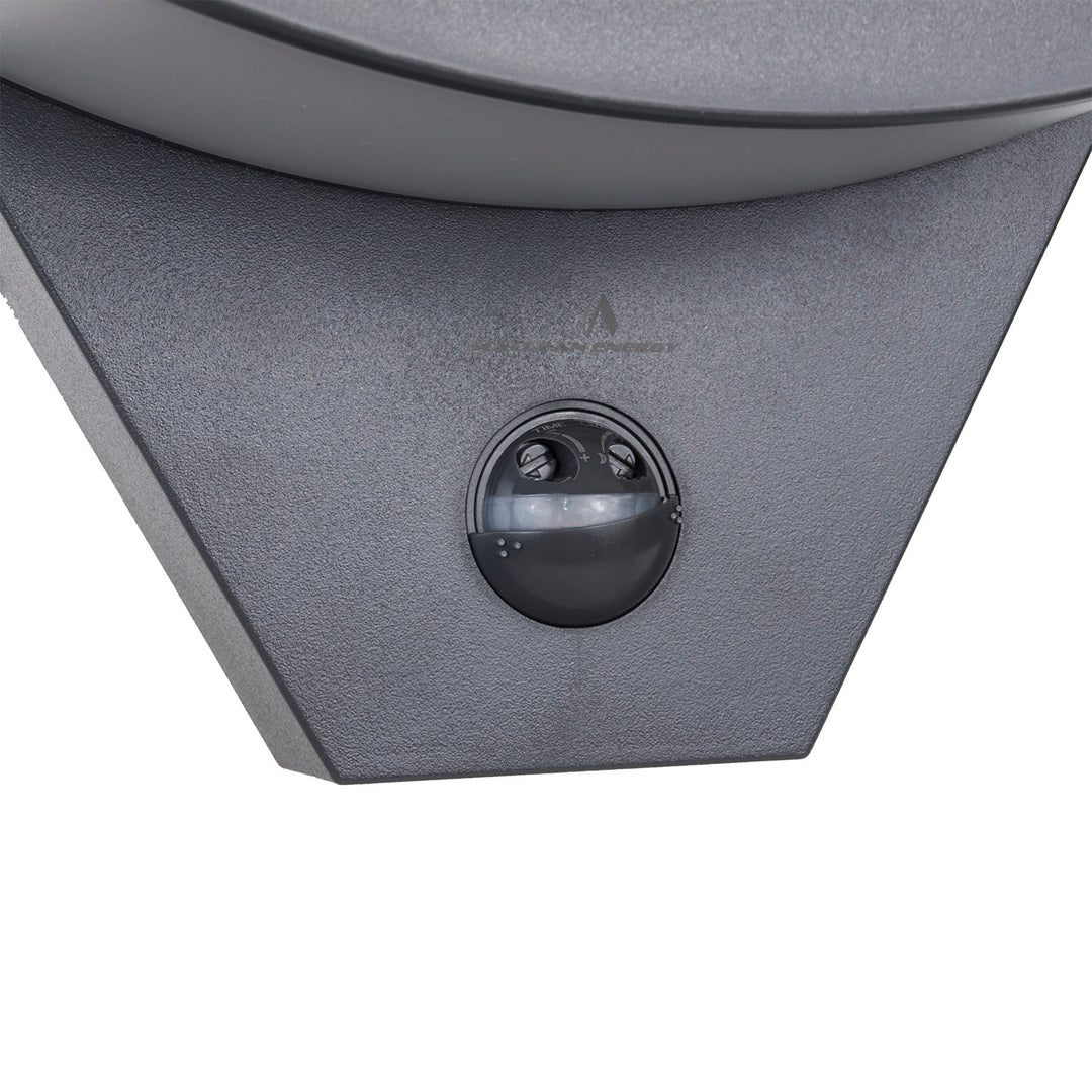 Maclean LED-Leuchte mit Bewegungsmelder, Infrarot-Bewegungsmelder, Farbe: Grau, 10 W, IP54, 800 lm, MCE290 GR, 4 Stück