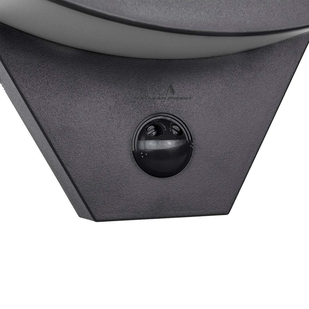 Maclean LED-Lampe mit Bewegungsmelder, Infrarot-Bewegungsmelder, Farbe: Schwarz, 10 W, IP54, 800 lm, MCE290 B, 2 Stück