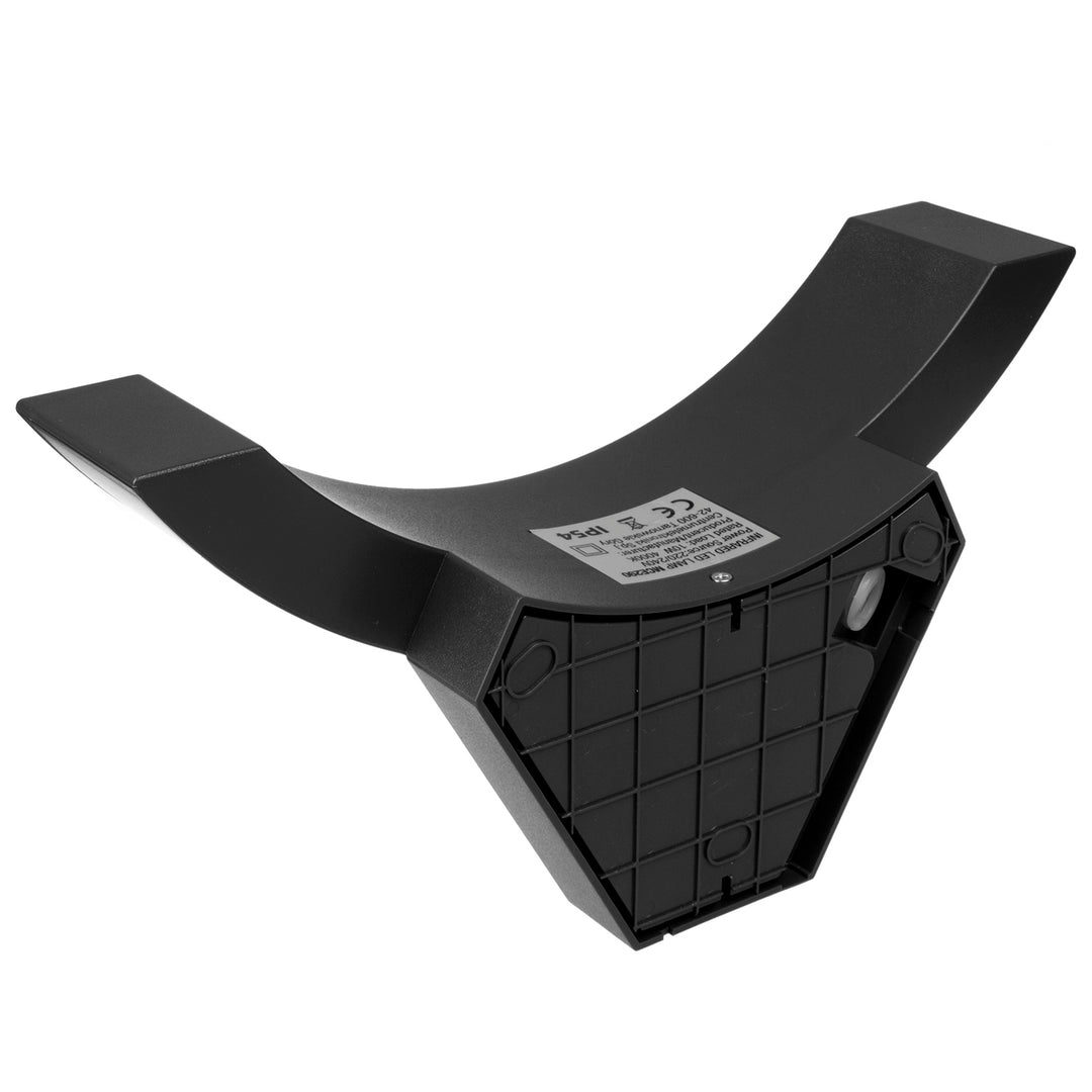 Maclean LED-Lampe mit Bewegungsmelder, Infrarot-Bewegungsmelder, Farbe: Schwarz, 10 W, IP54, 800 lm, MCE290 B, 4 Stück
