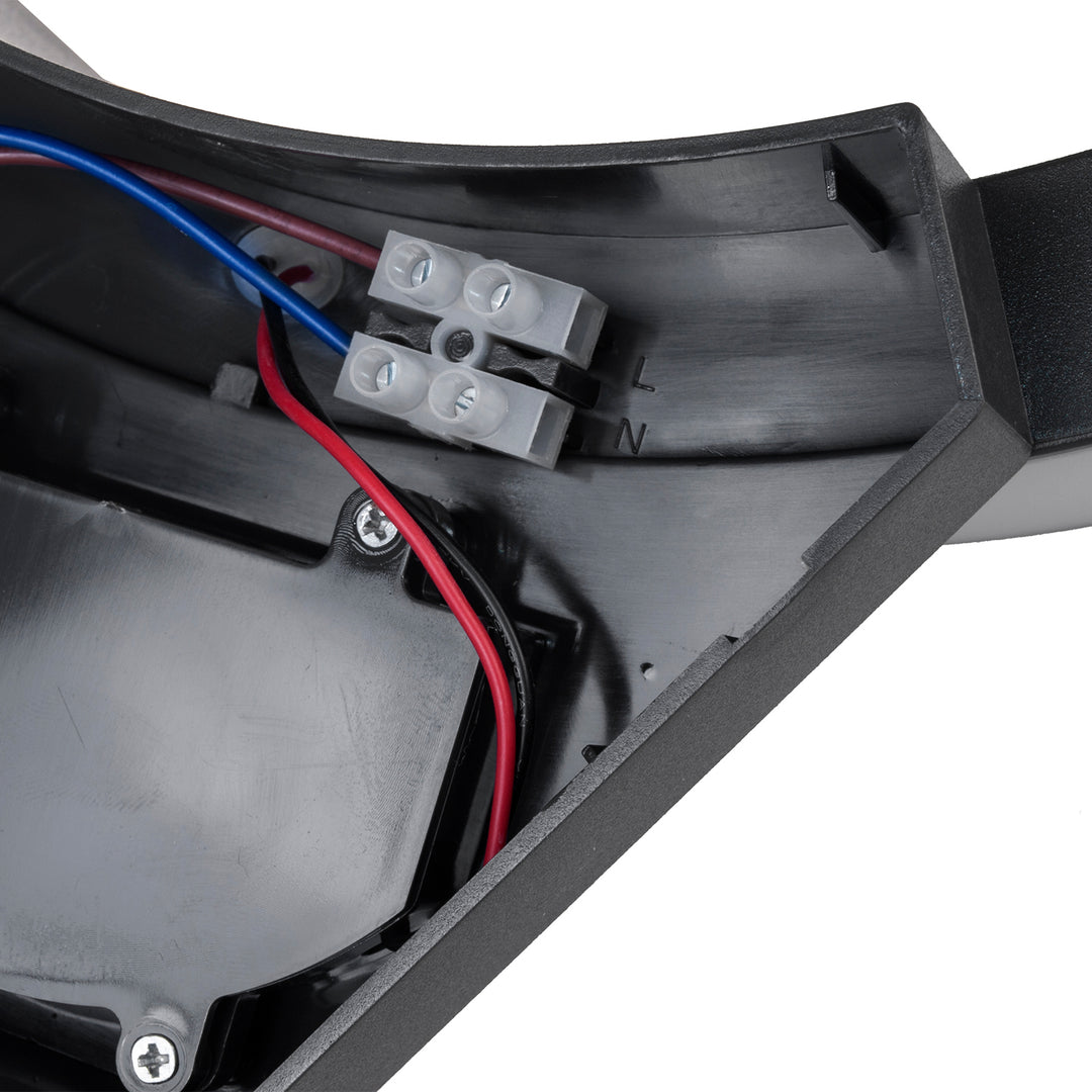 Maclean LED-Lampe mit Bewegungsmelder, Infrarot-Bewegungsmelder, Farbe: Schwarz, 10 W, IP54, 800 lm, MCE290 B, 4 Stück