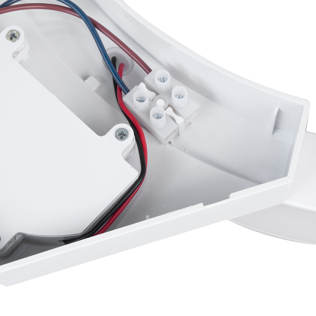 Maclean LED-Lampe mit Bewegungsmelder, PIR-Sensor, Farbe: Weiß, 10 W, IP54, 800 lm, MCE290 W, 2 Stück