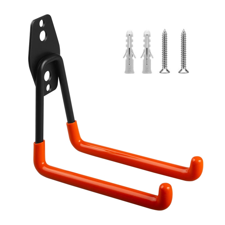 Wandhalterung / Wandhaken für die Garage von Maclean, für Reifen, Gartengeräte, Leiter, Schläuche, Fahrrad, max. Belastbarkeit 50 kg, MC-443, 4 Stück