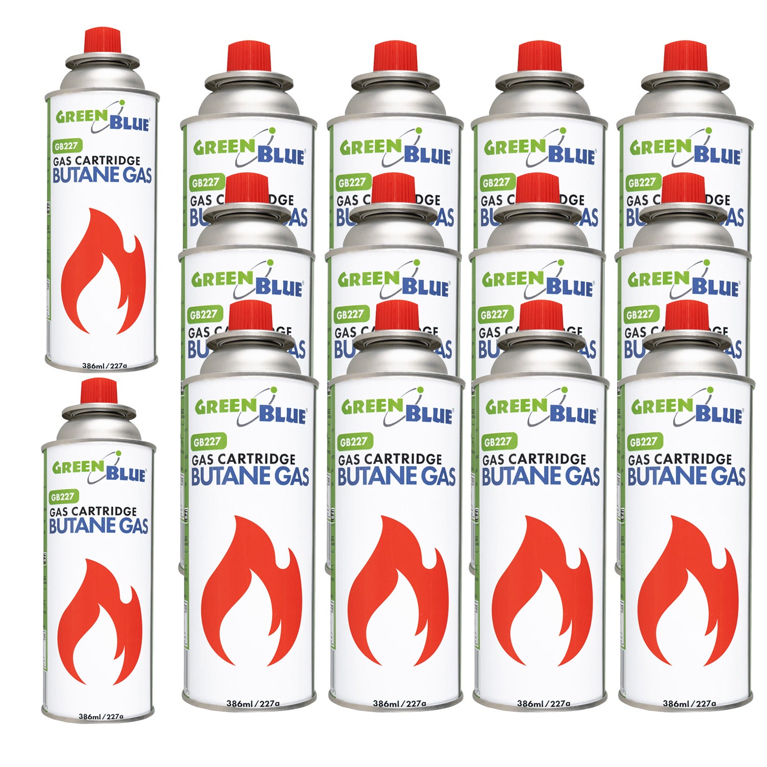 14 Gaspatronen à 227 g von GreenBlue. Zertifikat: Pi 0875, entspricht ...