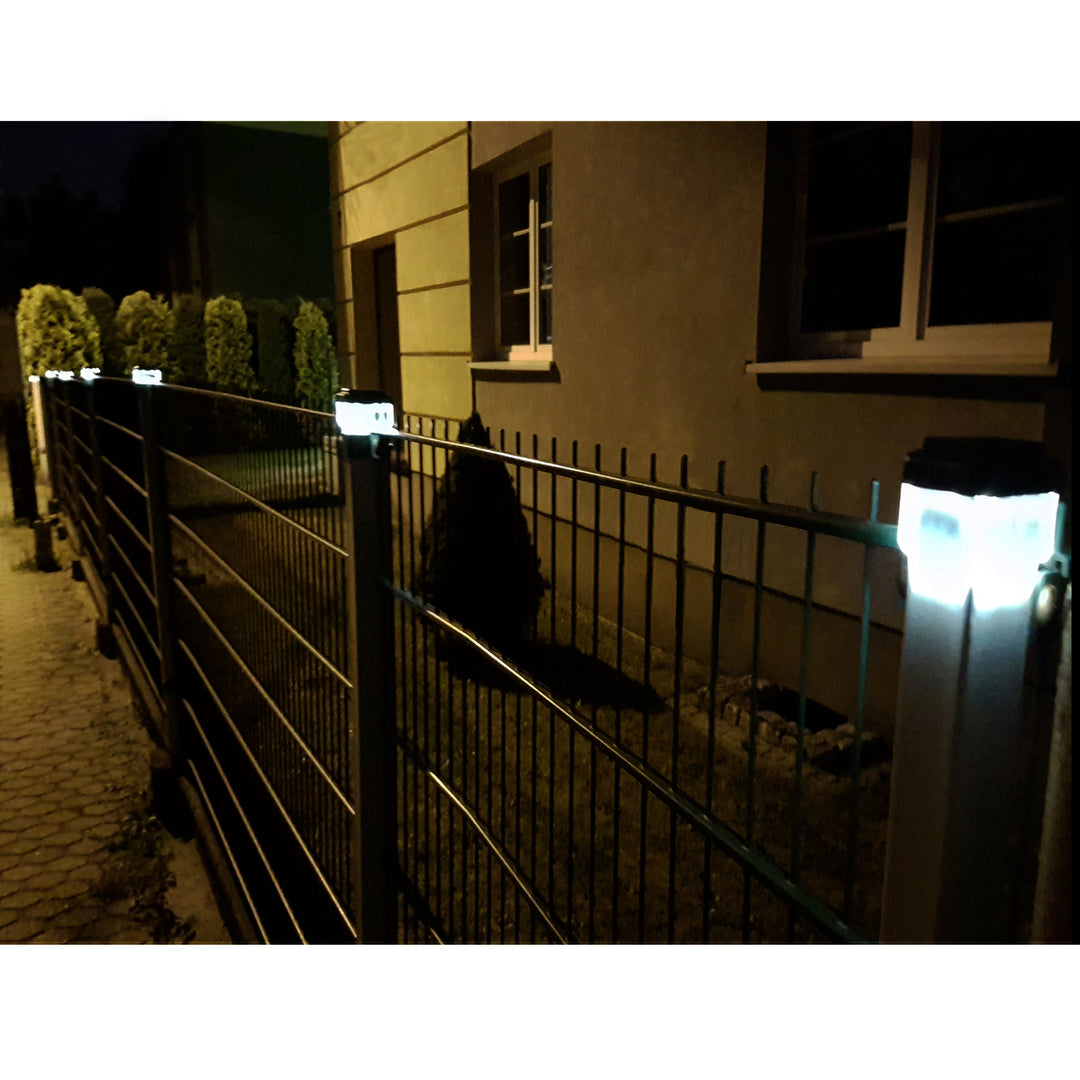 GreenBlue LED-Solarleuchte für Pfosten, 60 x 60 mm, Briefumschlag-Abdeckung, GB126, 2 Stück