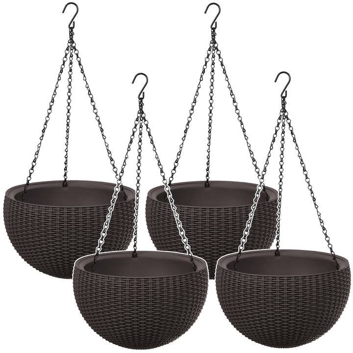 Hängender Blumentopf Keter Sphere Planter, Farbe: Braun, 4 Stück – Euroelectronics DE