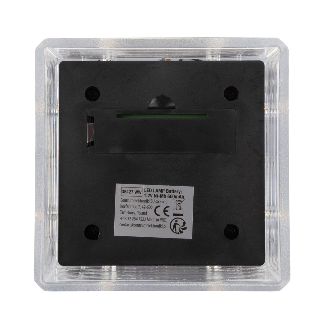 GreenBlue LED-Solarlampe für Pfosten, 100 x 100 mm, Briefumschlag-Abdeckung, 3200 K, GB128 WW, 4 Stück
