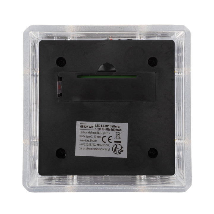 GreenBlue LED-Solarlampe für Pfosten, 100 x 100 mm, Briefumschlag-Abdeckung, 3200 K, GB128 WW, 4 Stück