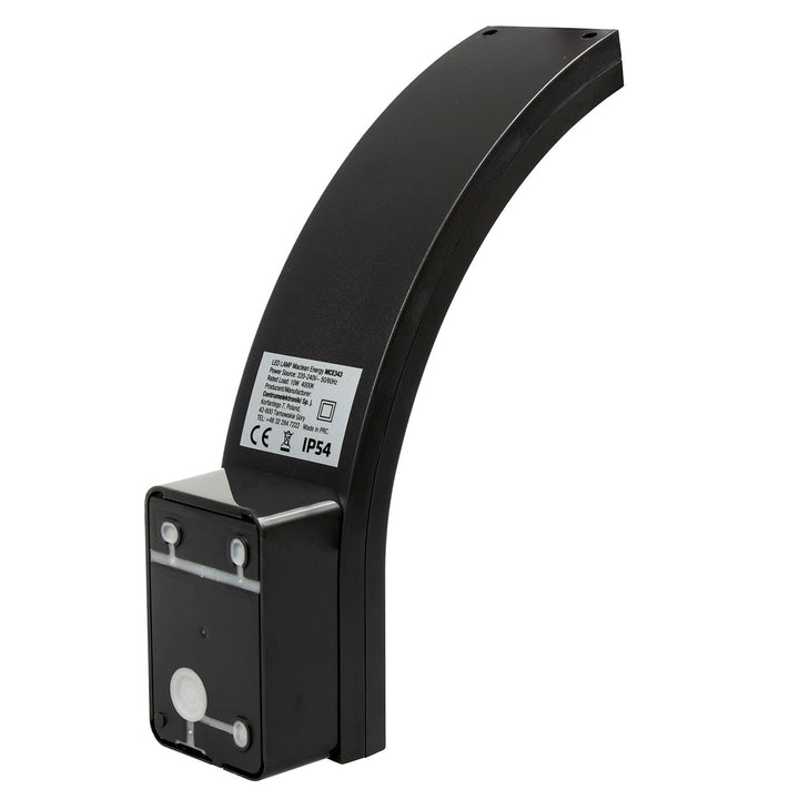 Maclean LED-Fassadenleuchte, 800 lm, IP54, 10 W, Tageslichtweiß (4000 K), Farbe: Schwarz, MCE343 B, 2 Stück