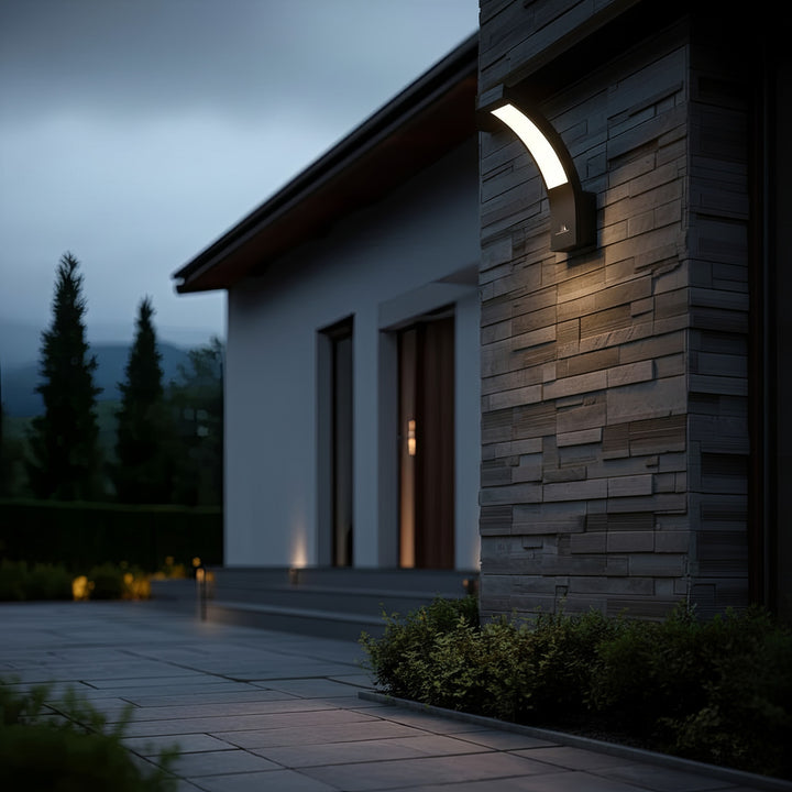 Maclean LED-Fassadenleuchte, 800 lm, IP54, 10 W, Tageslichtweiß (4000 K), Farbe: Schwarz, MCE343 B, 2 Stück