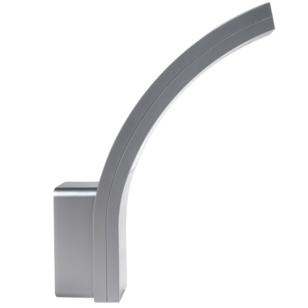 Maclean LED-Fassadenleuchte, 800 lm, IP54, 10 W, Tageslichtweiß (4000 K), silberfarben, MCE343 SV, 2 Stück