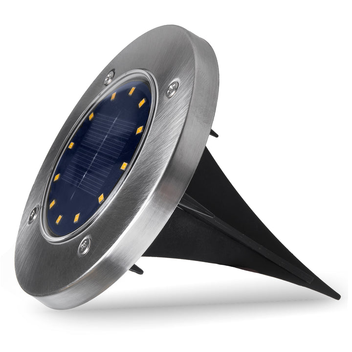 Maclean IP44 Solar-LED-Garten-Einfahrtsleuchte, 12 SMD-LEDs, 4000 K, Ni-MH 600 mAh, 0,7 W, MCE318, 4 Stück