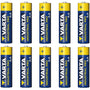 10x R-06 LR6 AA 1,5-V-Alkalibatterie Varta Industrial 4006
