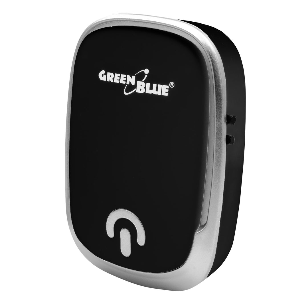 GreenBlue Funk-Türklingel, 38 Melodien, 90 dB, schwarz, Reichweite bis zu 200 m, GB404 B