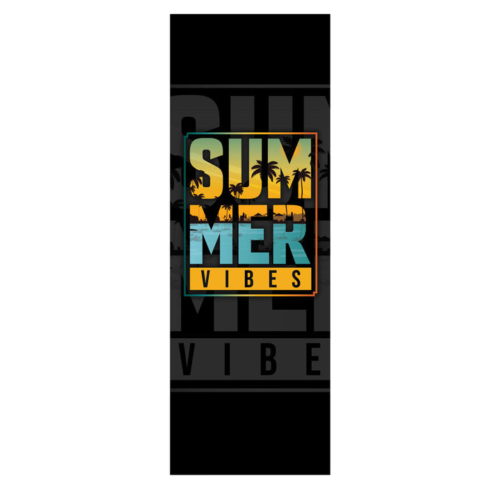 Klassischer Liegestuhl aus Buchenholz GreenBlue GB183 mit „Summer Vibes“-Aufdruck, 2 Stück