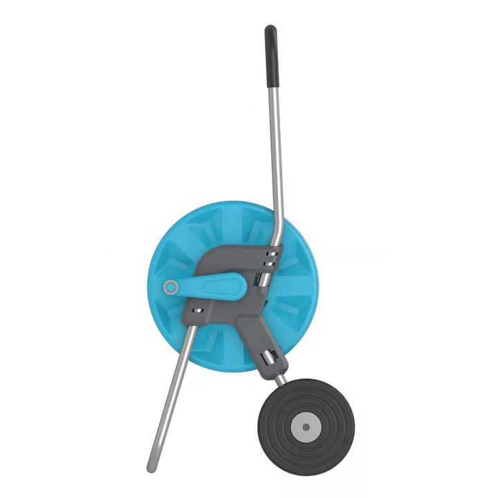 Cellfast Aluplus Schlauchwagen 1/2" 60 m + Cellfast Quattro Gartenschlauch 1/2" 50 m + Set mit Cellfast Basic Sprühkopf 1/2"