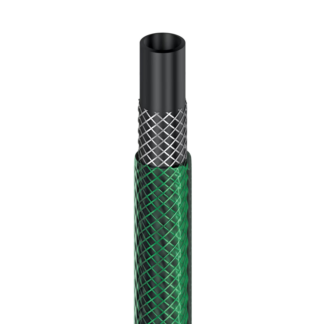 Cellfast Economic Gartenschlauch 1/2" 20 m + Cellfast Schlauchhalter, grau + Set mit Cellfast Basic Geradstrahl-Sprinkler 1/2"