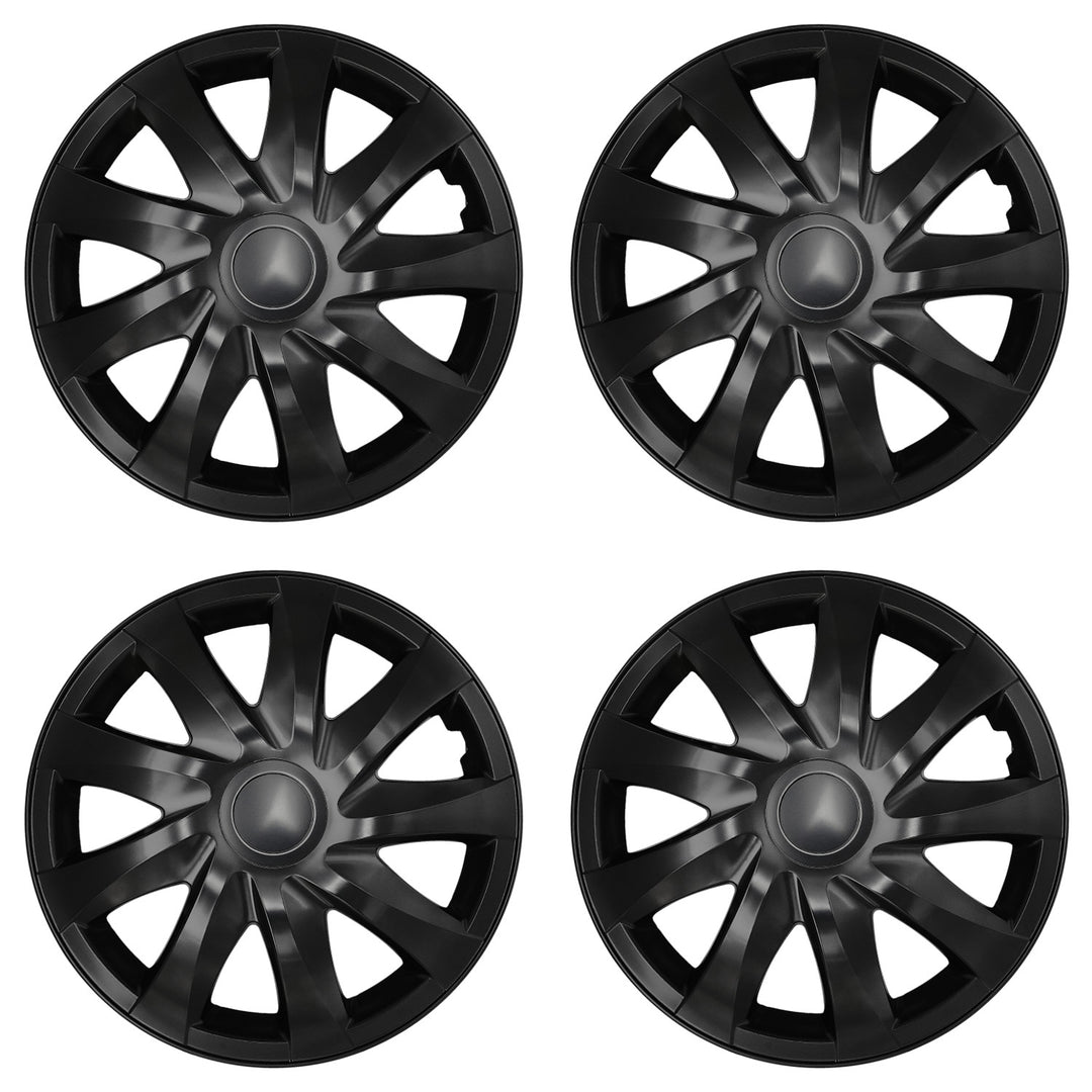 Universelle Radkappen 13'' NRM DRACO schwarz matt, 4 Stück