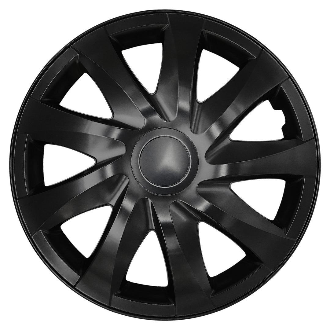 Universelle Radkappen 13'' NRM DRACO schwarz matt, 4 Stück