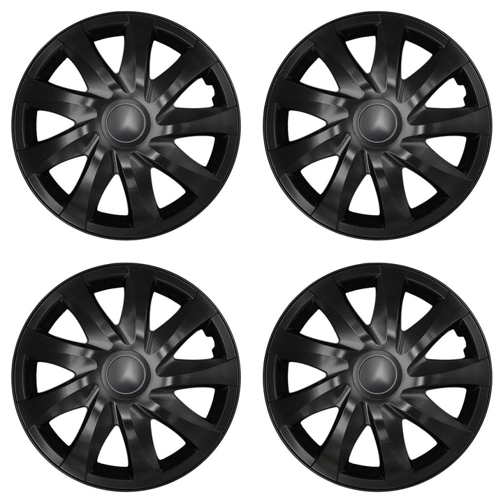 Universal-Radkappen 14'' NRM DRACO, mattschwarz, 4 Stück