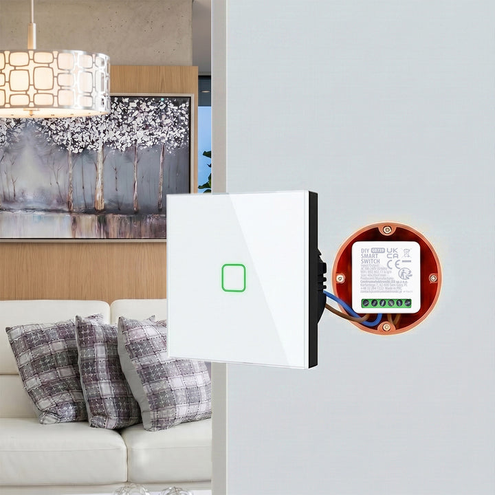 GreenBlue WLAN-Einbaurelais, Android/iOS/Alexa/Google Home, 100–240 V AC, 50/60 Hz, max. 16 A, für LED 150 W, GB739, 4 Stück