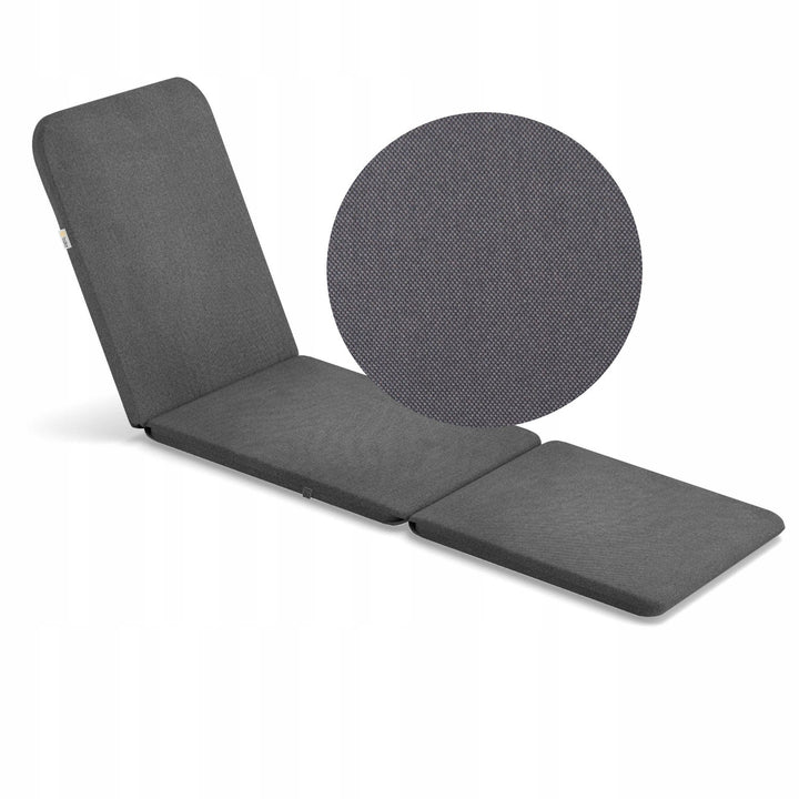 Kissen für den Liegestuhl „Jaipur“, Farbe: Dunkelgrau + Kissen für den Liegestuhl „Jaipur“, Farbe: Beige + Kissen für den Liegestuhl „Daytona“, Farbe: Grau