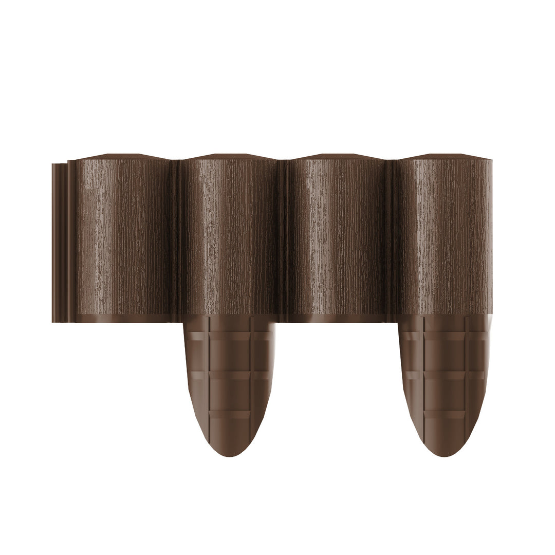 Cellfast-Gartenzaun, Holzoptik, frostbeständig, Länge 21,6 m, Farbe: Braun, 34-031
