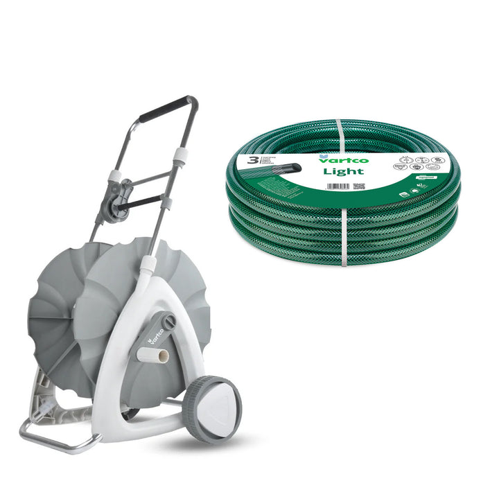 Gartenschlauchwagen + Gartenschlauch Vartco Light 1/2" 30 m Agaplast