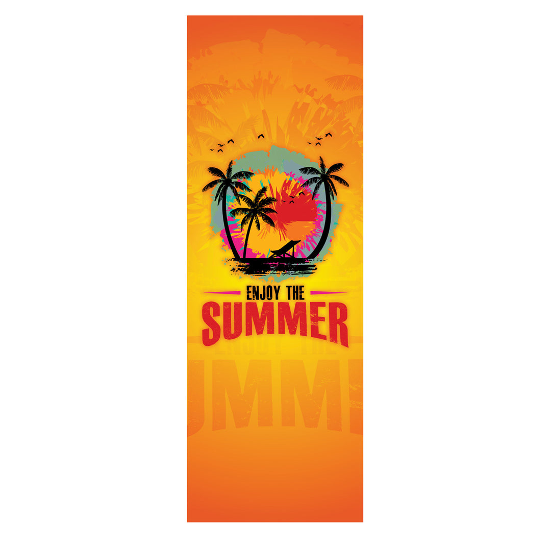 Klassischer Liegestuhl aus Buchenholz GreenBlue GB183 mit dem Aufdruck „Enjoy The Summer“, 4 Stück