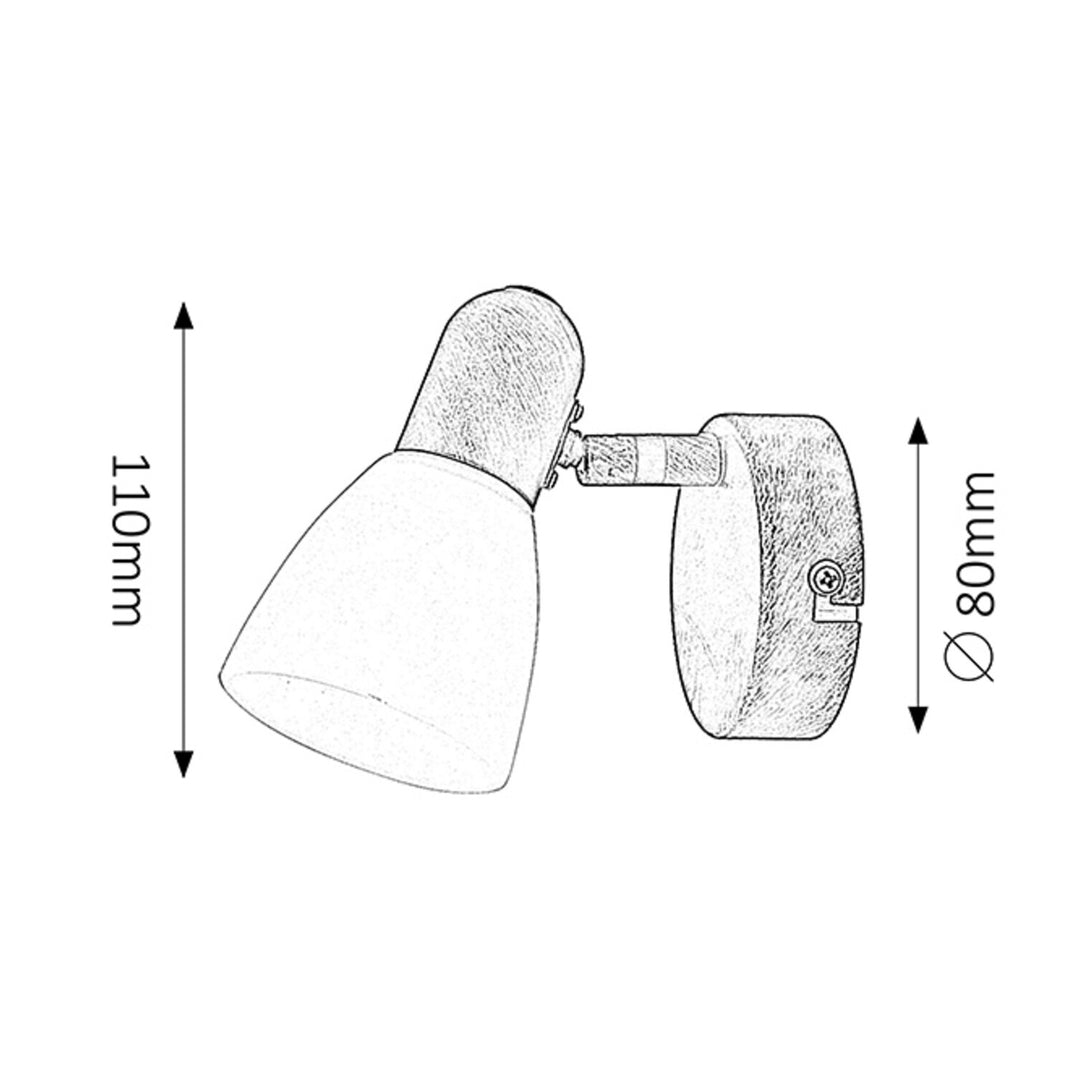 Soma Spot-Lampe E14, max. 40 W, antikbraun 6591, 2 Stück