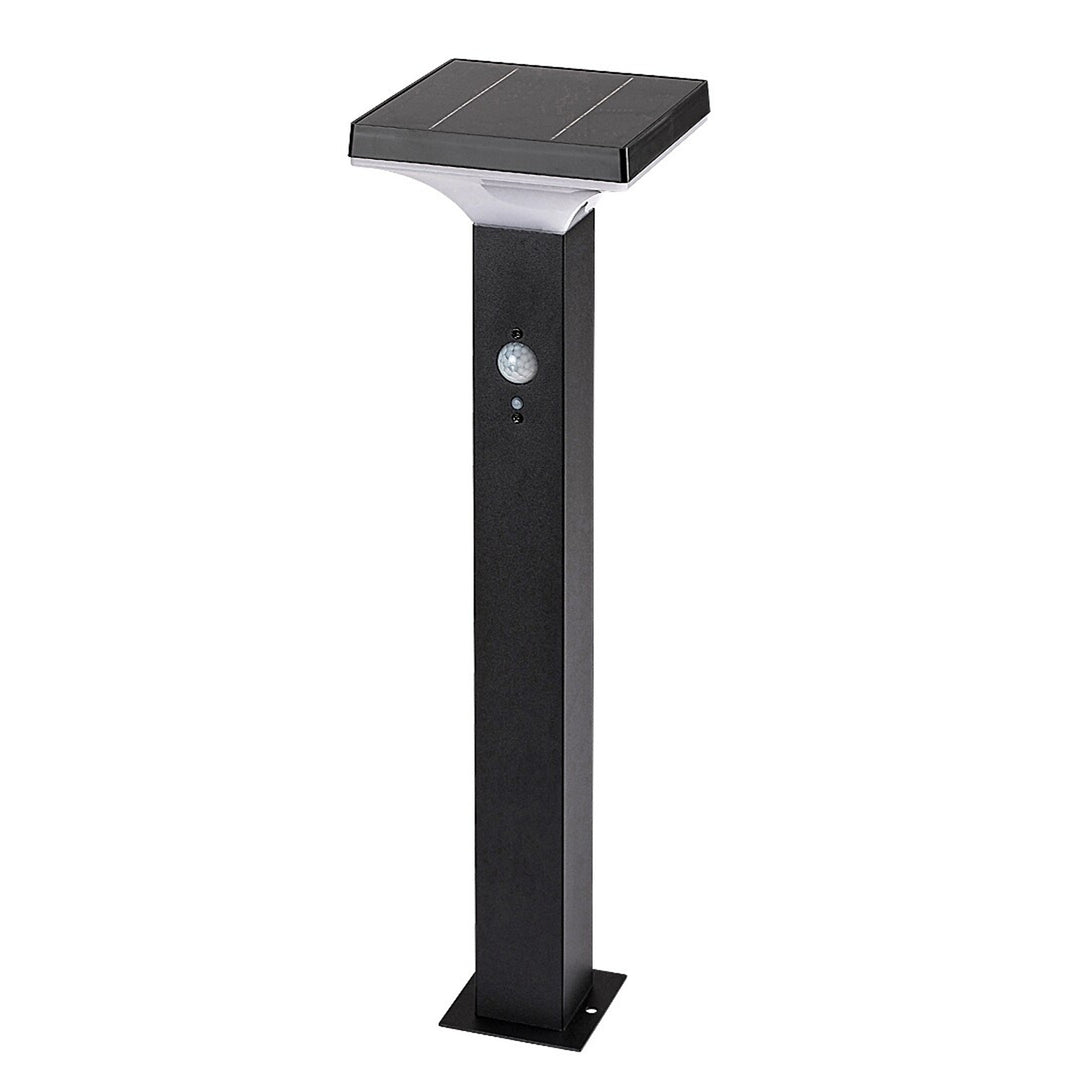 Rabalux-Lampe, für den Außenbereich, solarbetrieben, Stehlampe, LED 4 W, IP44, schwarz, Geleen, 2 Stück