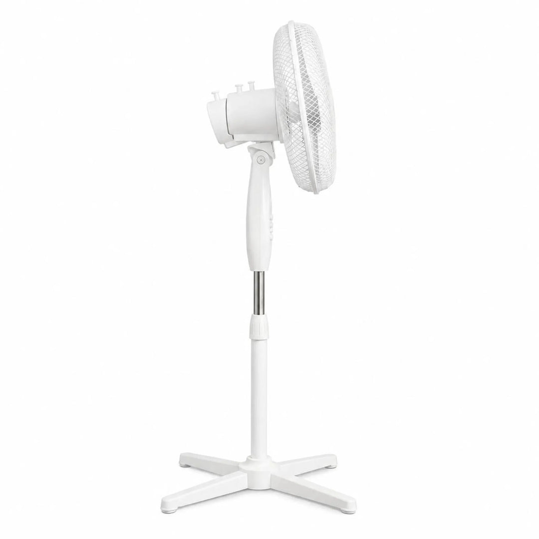 Extralink-Standventilator, Farbe: Weiß, 3 Flügel, 3 Geschwindigkeitsstufen, Leistung 45 W, Neigungsverstellung, ESF-40D-WH