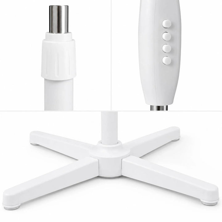 Extralink-Standventilator, Farbe: Weiß, 3 Flügel, 3 Geschwindigkeitsstufen, Leistung 45 W, Neigungsverstellung, ESF-40D-WH